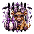 Highland Cow Purple