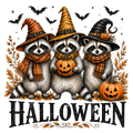 Halloween Raccoons
