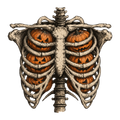 Ribcage Pumpkins