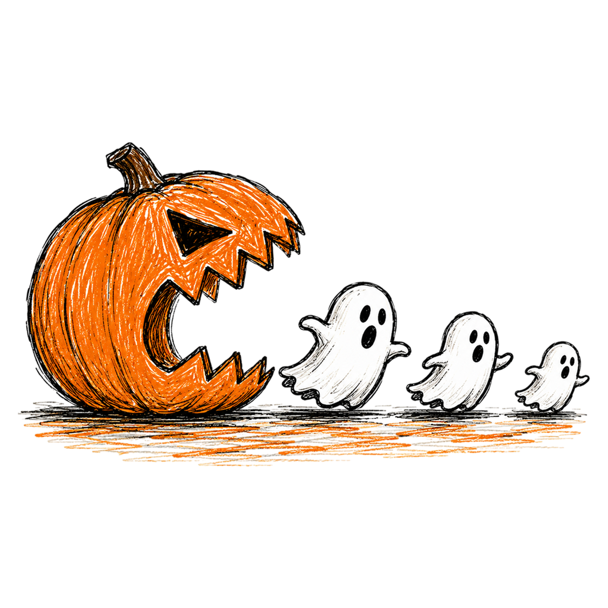 Pumpkin Chasing Ghosts